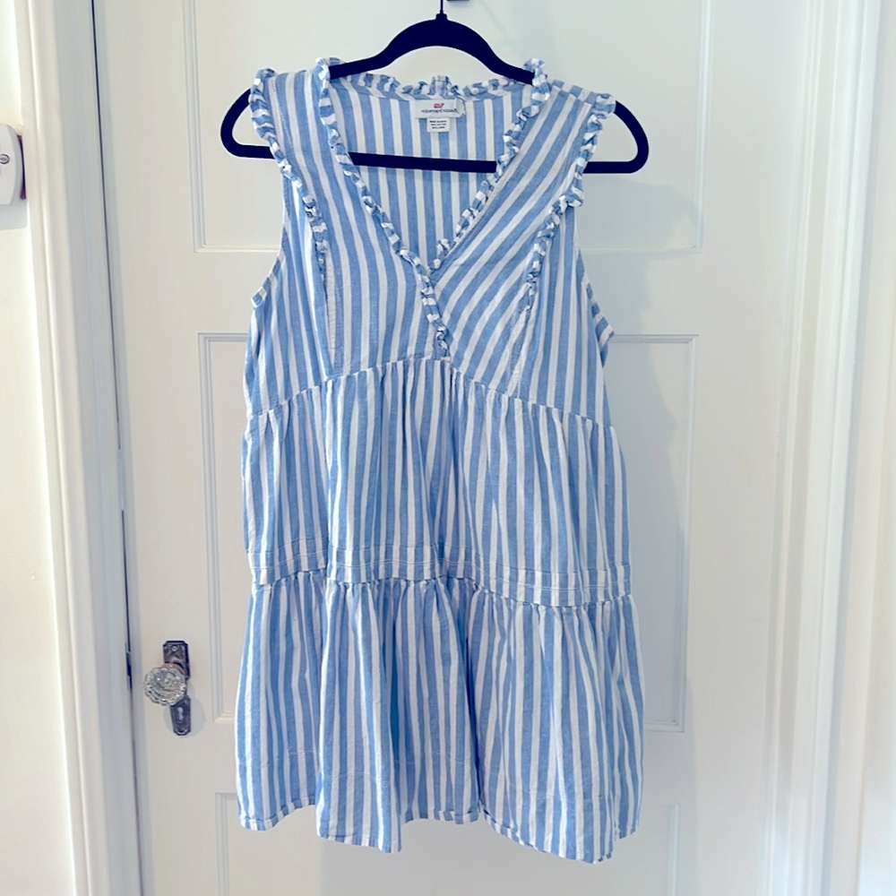 Vineyard Vines Blue and White Striped Dress